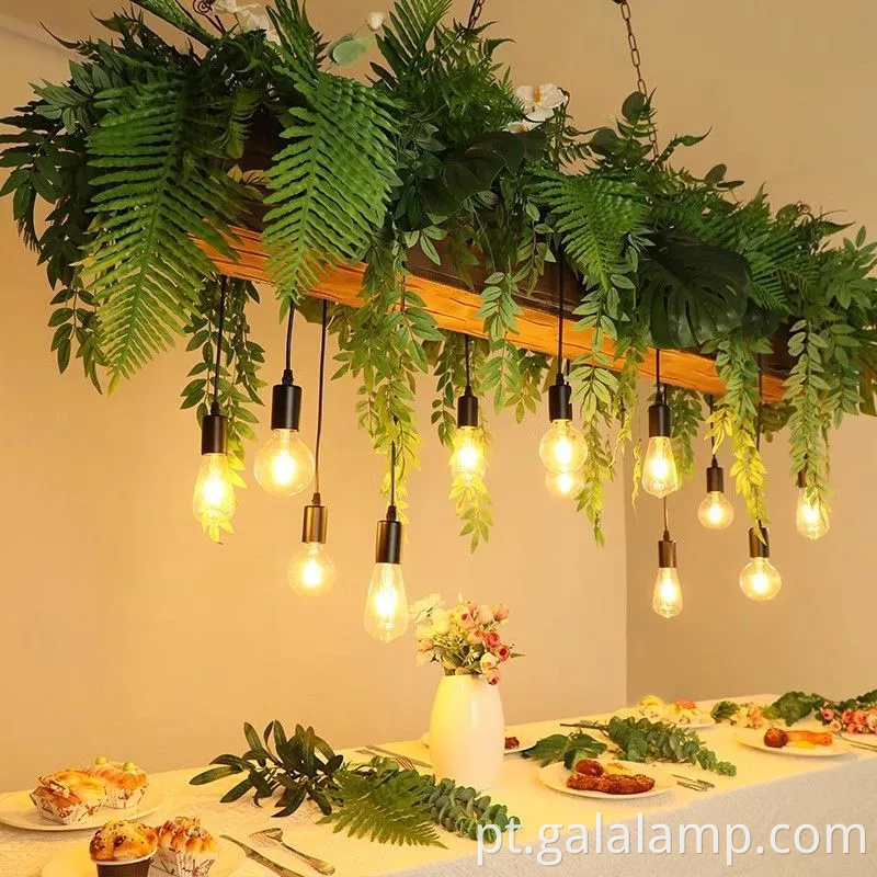 Luz de lustre grande e elegante para restaurante e decoração de jardim